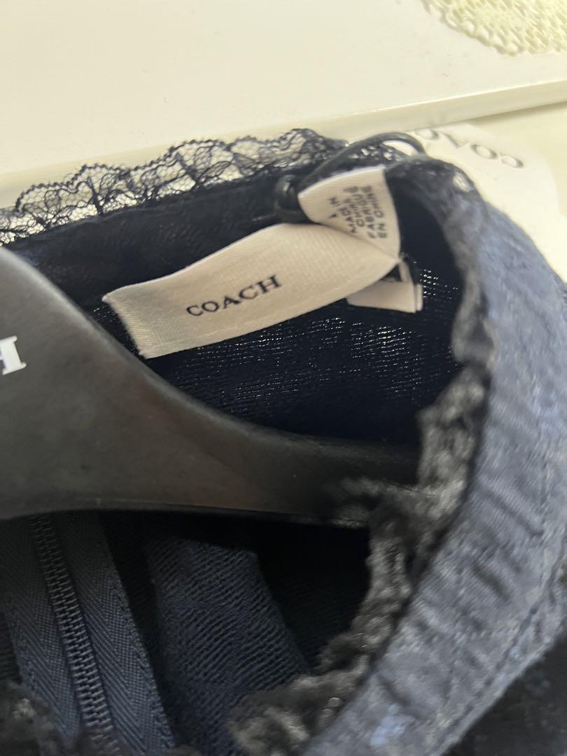 COACH コーチ　レースフリル付き 花柄 ワンピース新品未使用品