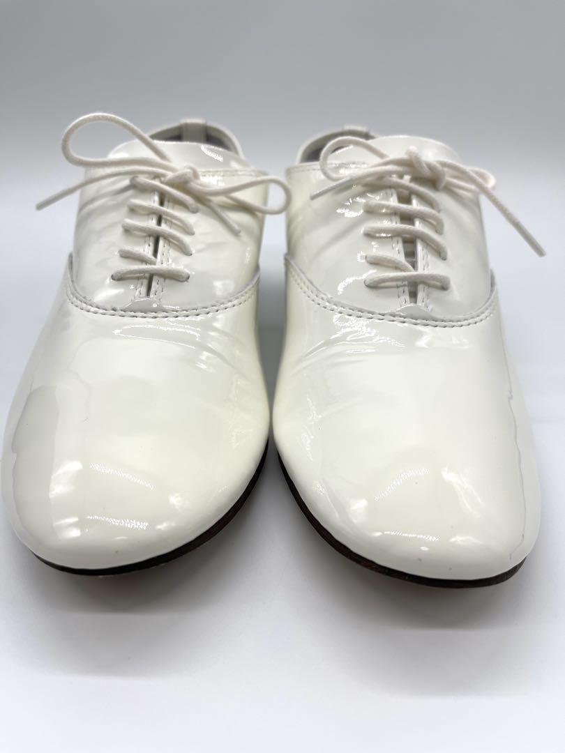 【未使用】 Repetto Zizi ホワイト パテントレザー 36 1/2