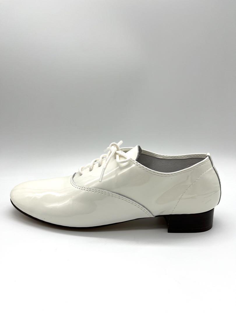 【未使用】 Repetto Zizi ホワイト パテントレザー 36 1/2