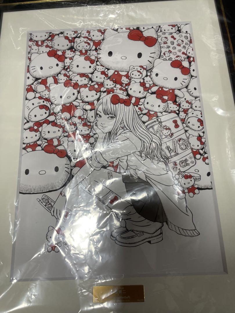 伊藤潤二 サンリオキャラクターズ ギャル富江 ハローキティ 複製原画
