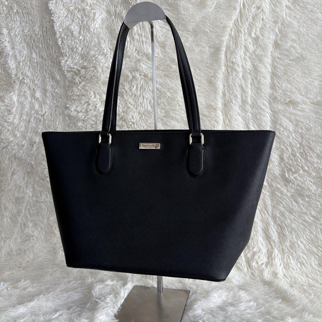 品質保証 NEW Spade Kate YORK メルカリ - A4可 ブラック レザー トートバッグ バッグ