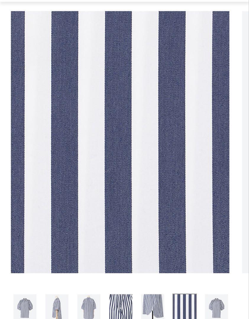 【HYKE】STRIPED BALLOON SLEEVE BLOUSE サイズ1 完売品】ハイクSTRIPED BALLOON SLEEVE BLOUSE 3万