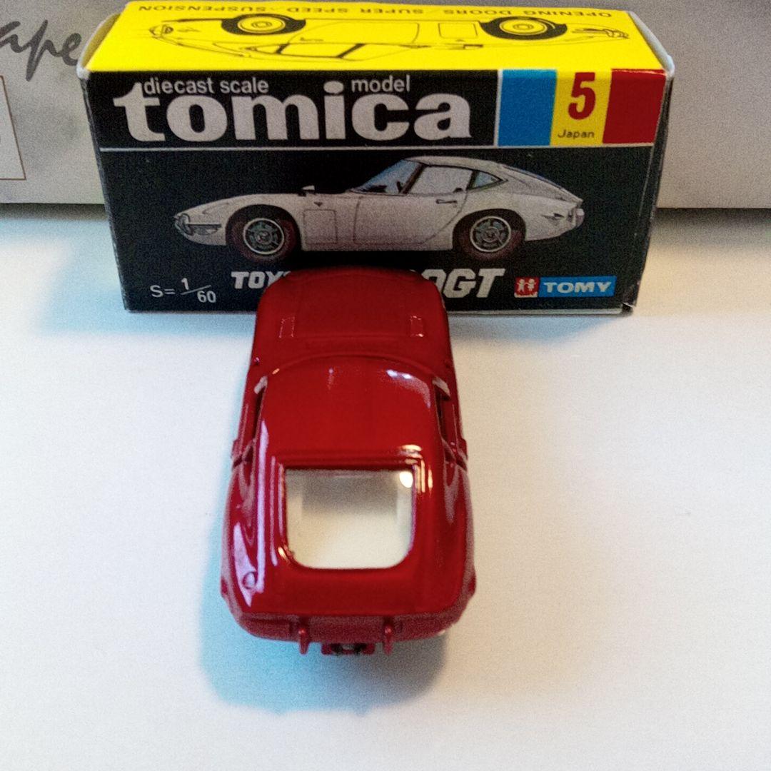 (ニッシン)トミカ　黒箱5　トヨタ2000GT　赤M色　旧ホイール　日本製