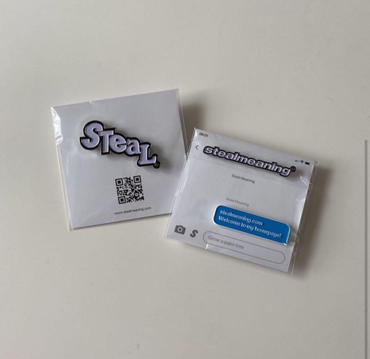 アクセサリー steal meating  CHAT PINS
