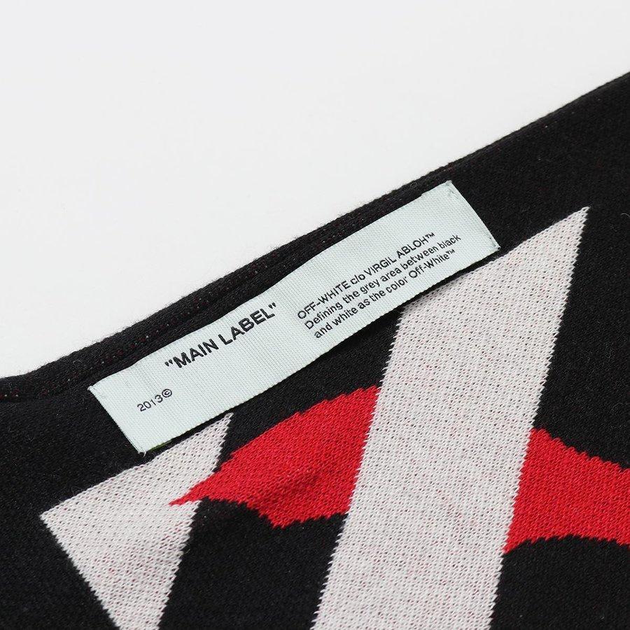 【新品】Off-Whiteマフラー 新品】オフホワイト メンズ マフラー OFF-WHITE フリンジ ストール