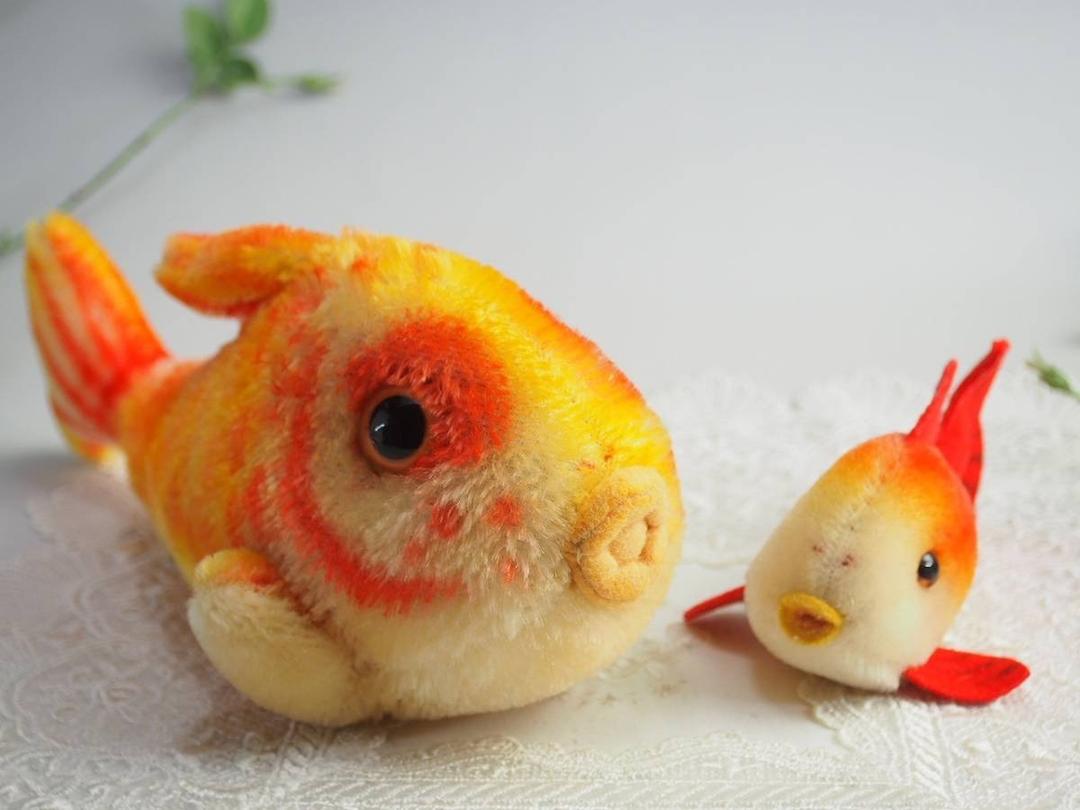 シュタイフ★Flossy Fish 2体セット★赤い魚のフロッシー★Steiff