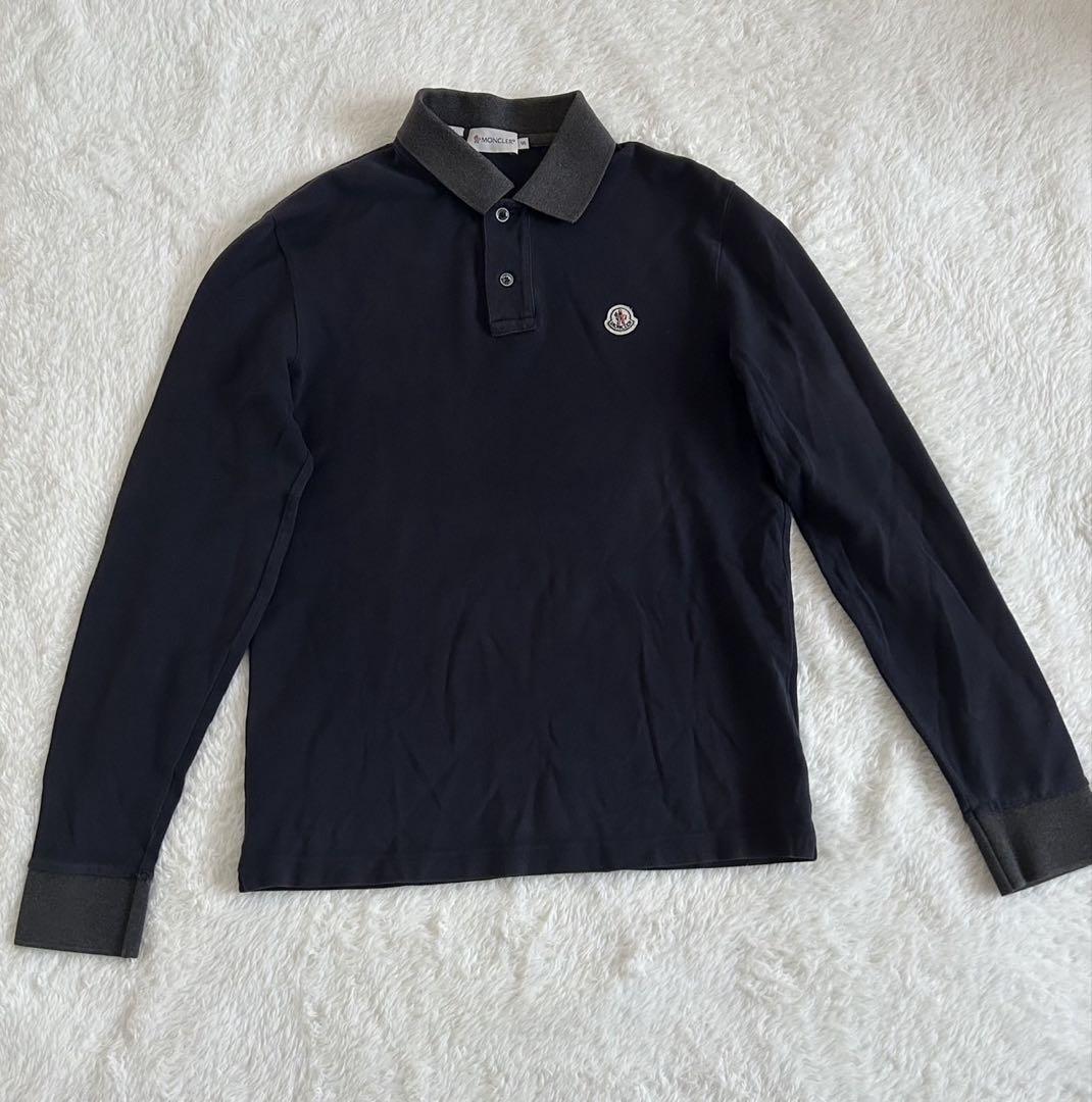 モンクレール　長袖ポロシャツ　【美品】 MONCLER モンクレール 長袖 ポロシャツ - メルカリ