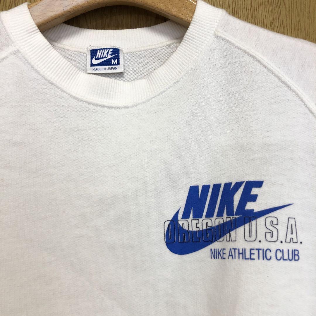 【NIKE】◆UNISEX◆プレミアム ロゴ スウェットシャツ◆正規品◆ NIKE ホワイト スウェットTシャツ M 日本製 80s - メルカリ