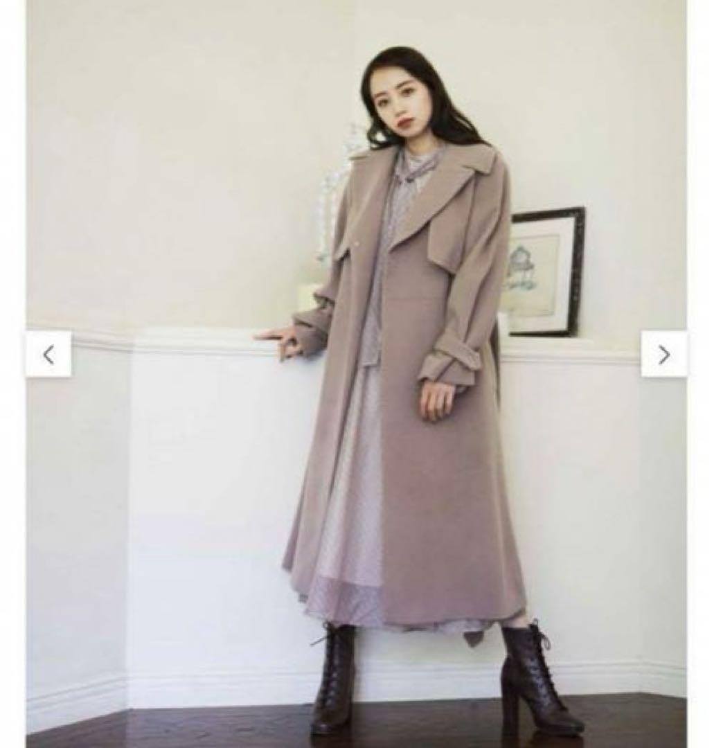 JILL BY JILLSTUART ビッグカラーウールトレンチコート
