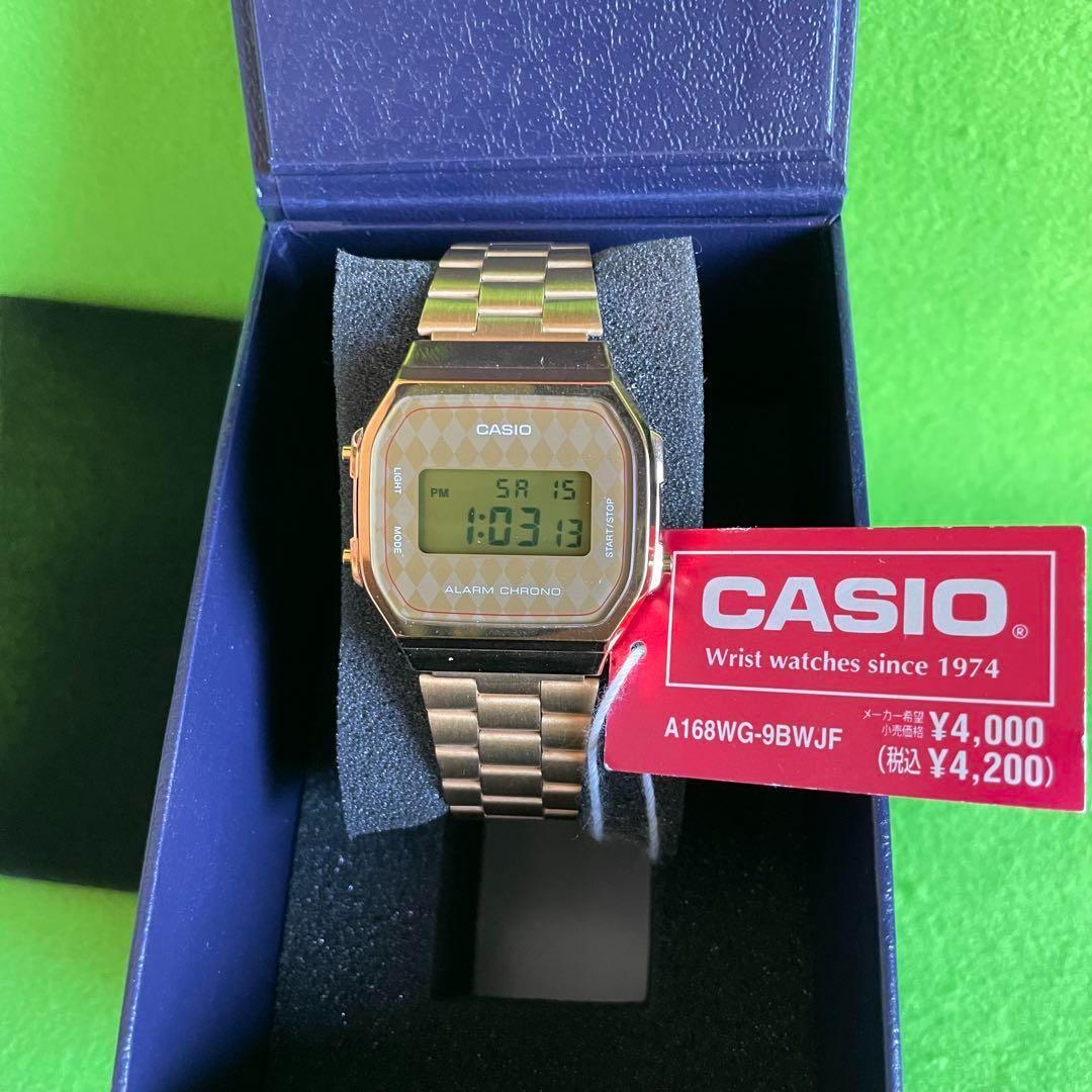 CASIO A168WG-9BWJF ゴールド 腕時計