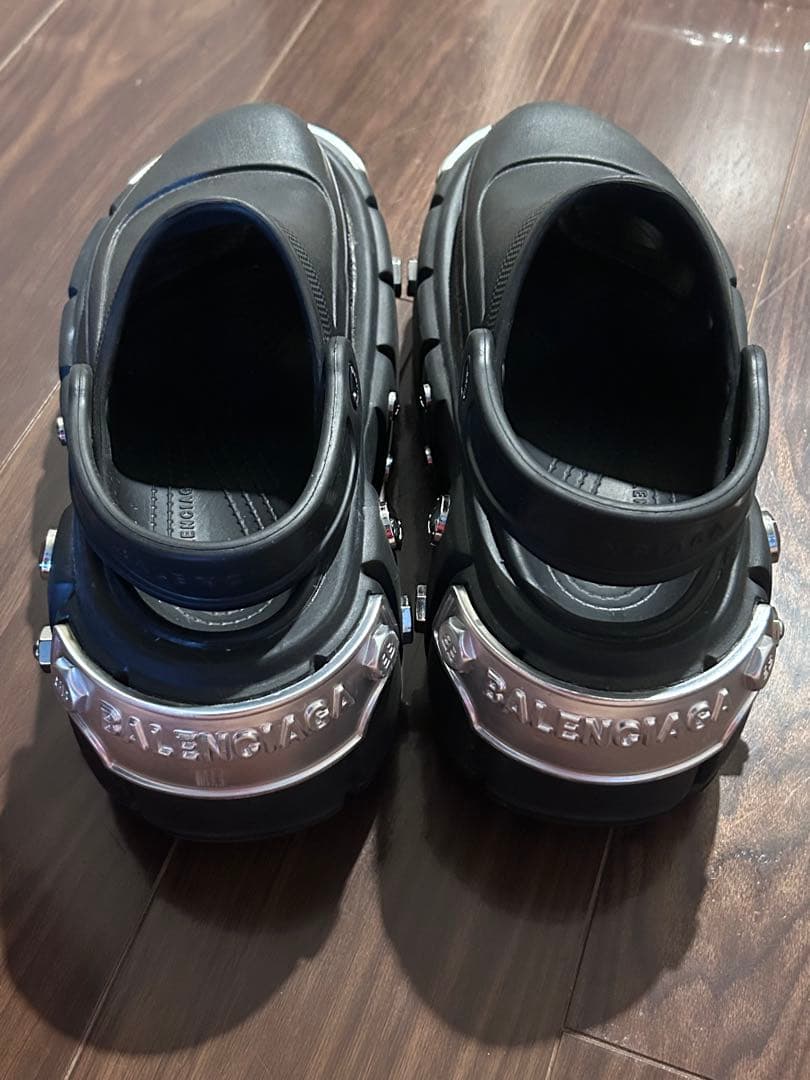 BALENCIAGA Hardcrocs 黒ミュール38