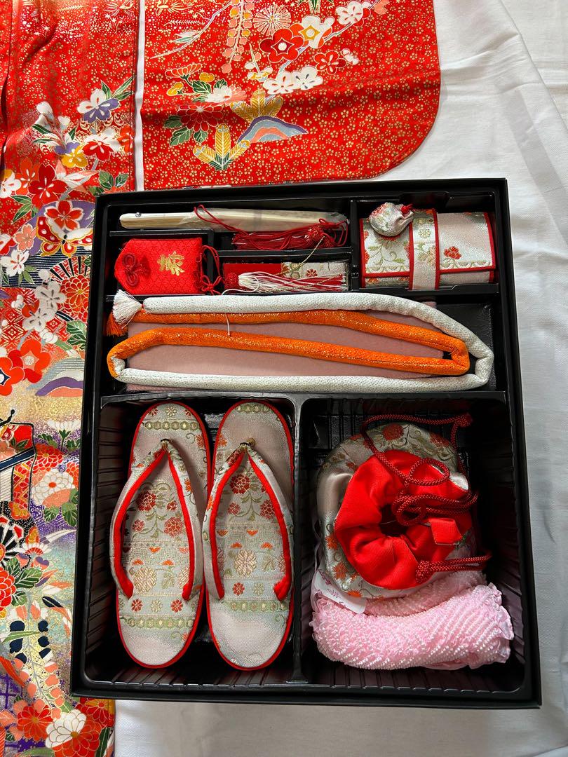 ⭐︎美品⭐︎七五三　7歳用着物・帯・小物・草履フルセット