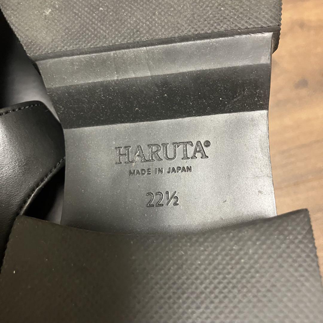 HARUTA ストラップシューズ BLACK 22. 5cm