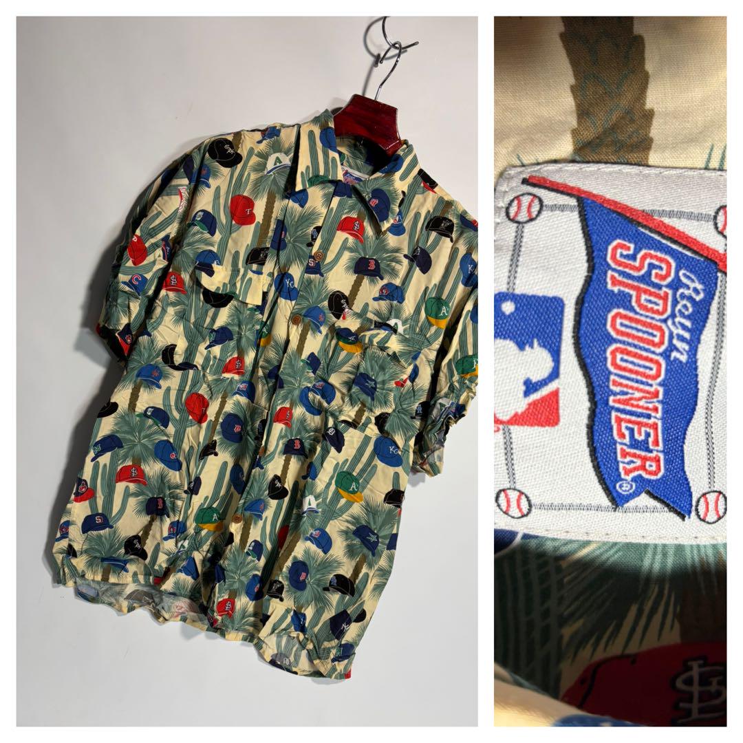 Reyn SPOONERレインスプーナー×MLBベースボールキャップアロハシャツ