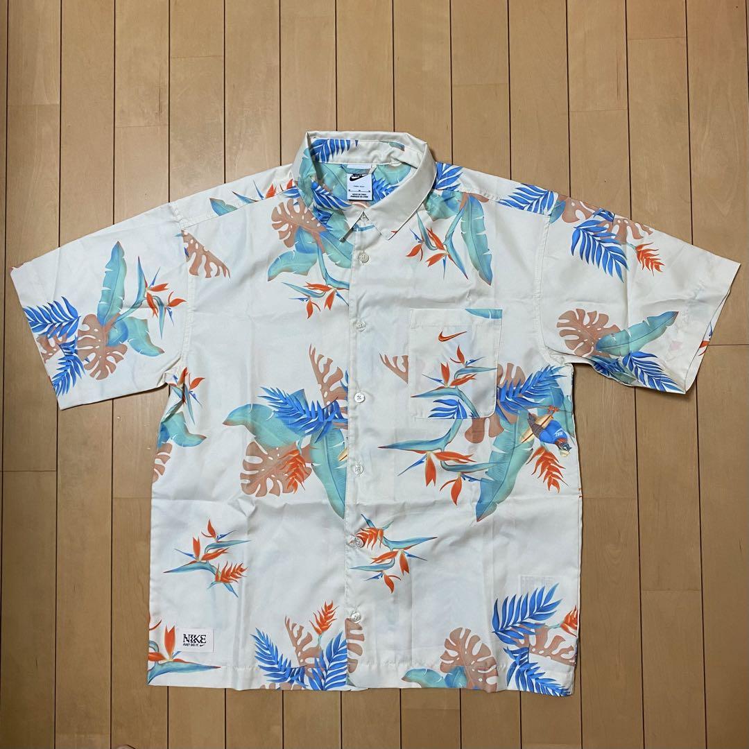 ナイキ 総柄 半袖 シャツ DRI-FIT GCEL ショートスリーブ Mサイズ
