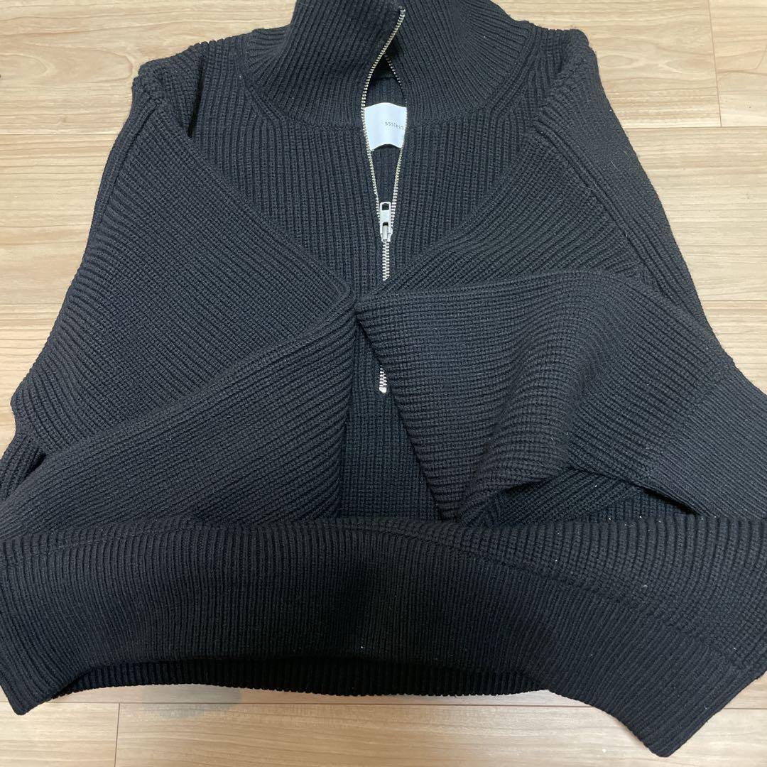 OVERSIZED KNIT HALF ZIP 【ssstein】