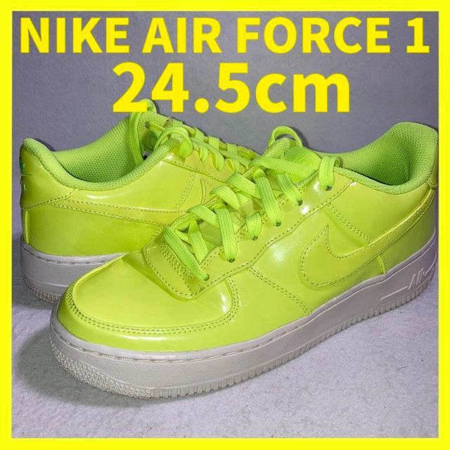 エアフォース1 ロー パテント イエロー ホワイト 24.5cm