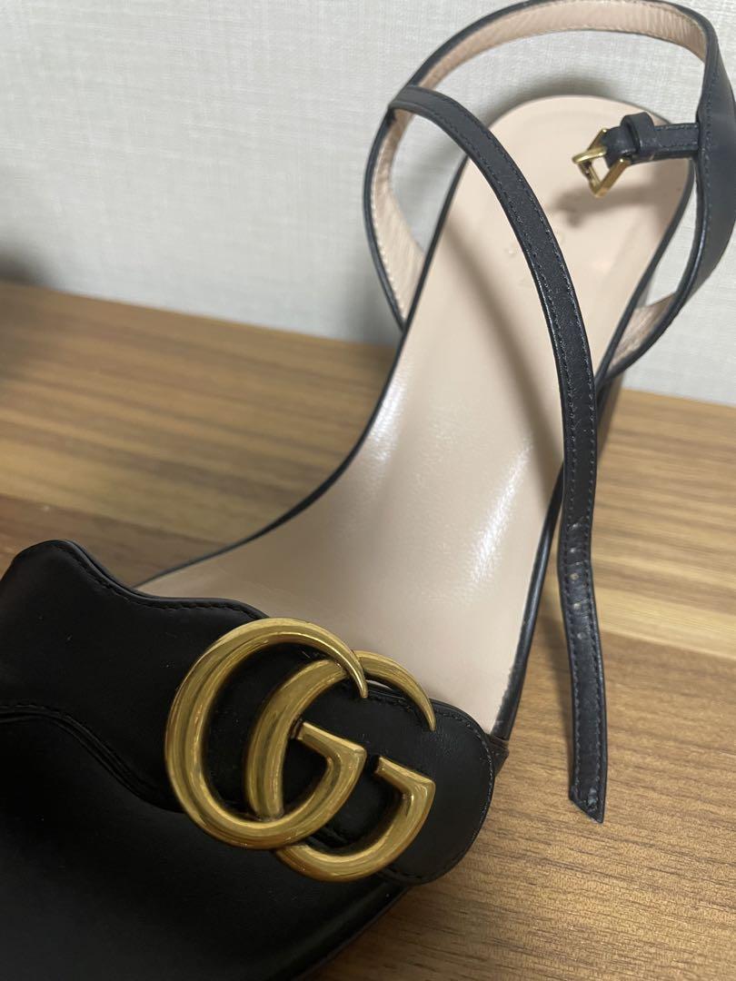 GUCCI グッチ サンダル ミュール GG マーモント 36 23cm