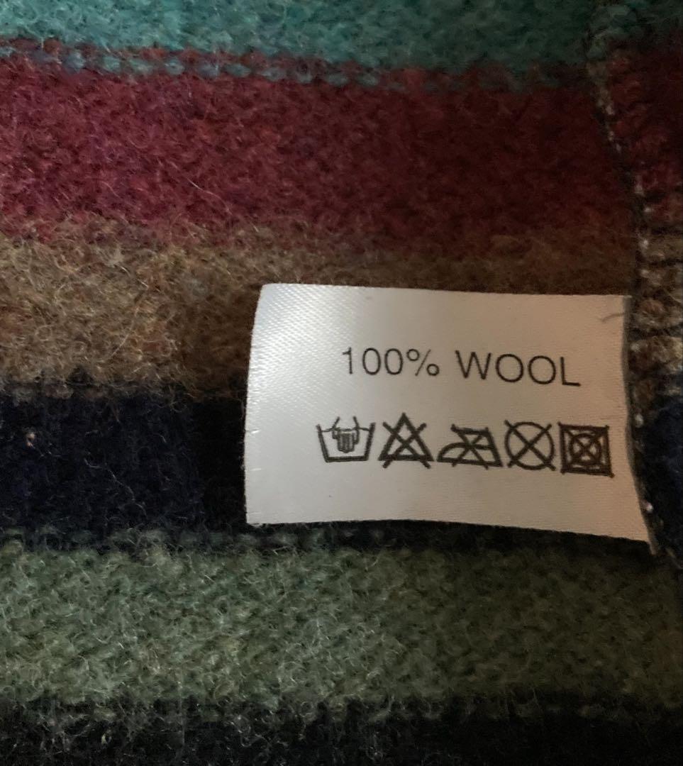 INVERALLAN ウールカーディガン ストライプ