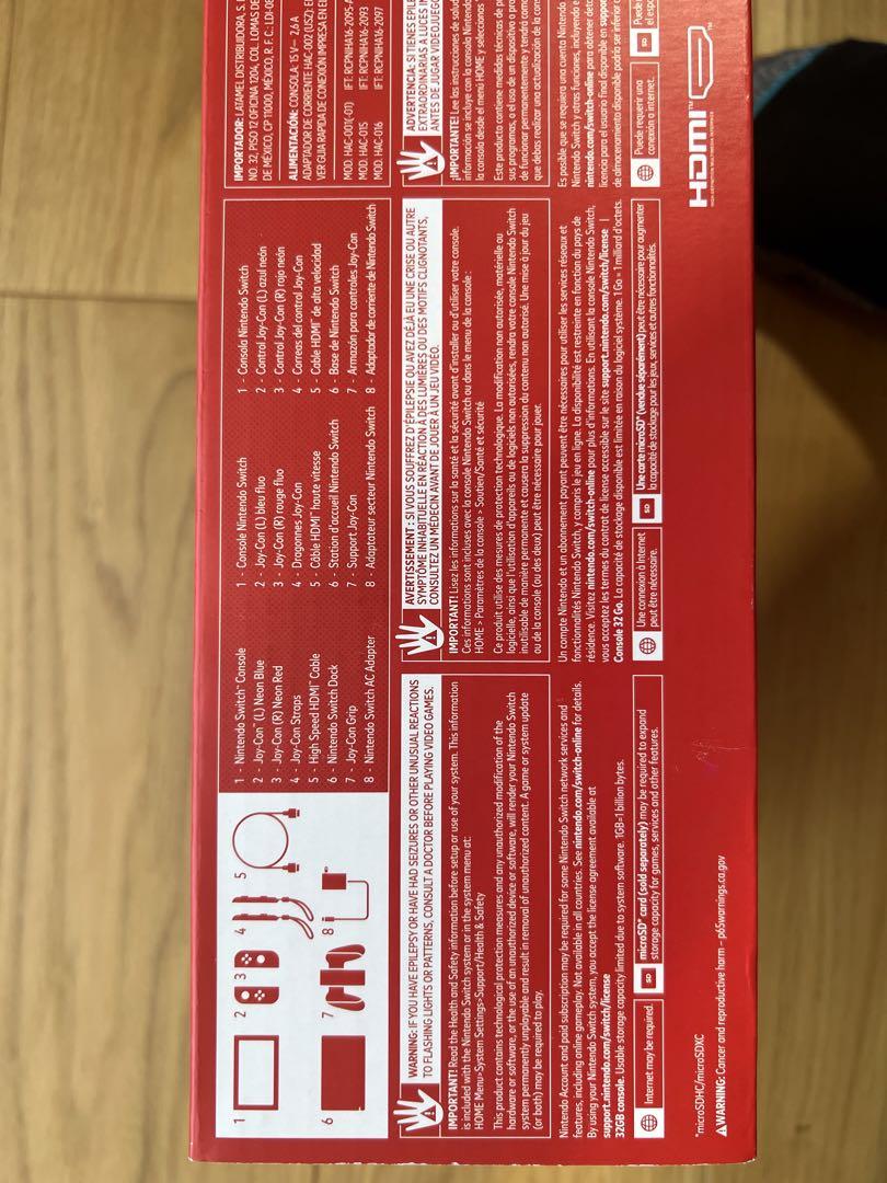 Nintendo Switch 新品ほぼ未開封　アメリカで購入