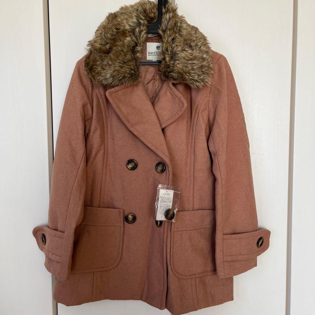 専用!新品⭐︎earth music&ecology ピンクブラウンピーコート