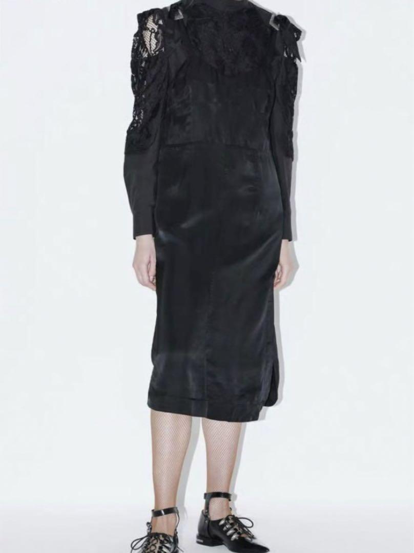 TOGAPULLA フェザー ワンピース ブラック トーガ ワンピース TOGAPULLA フェザー ワンピース ブラック トーガ ワンピース