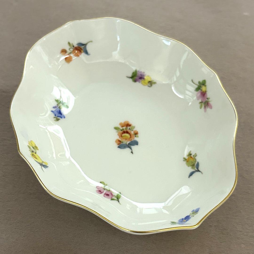 マイセン 小花 小皿 プレート ひし形 Meissen安価