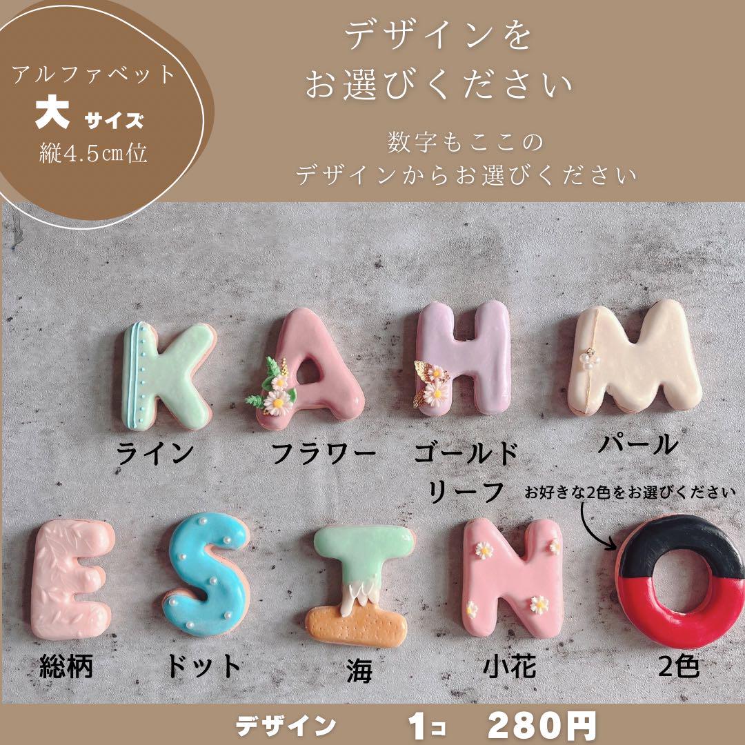 こつ様専用ページ クレイケーキ 名前フェイクアイシングクッキー