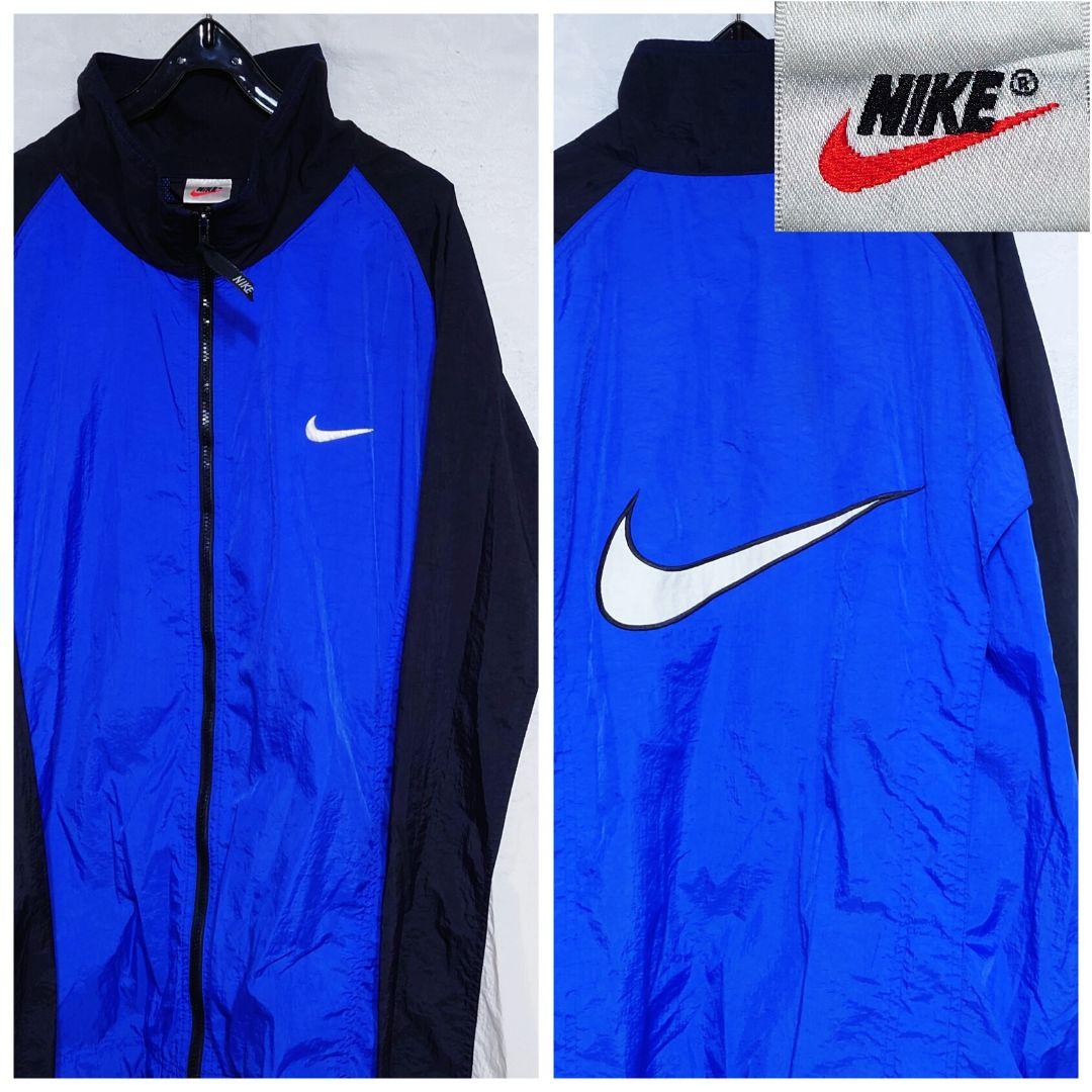 NIKE XL 90s 銀タグ ナイロンジャケット ビックスウォッシュ