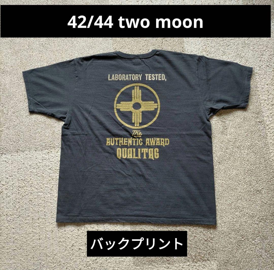 42/44 トゥームーン　two moon 半袖　Tシャツ　バックプリント