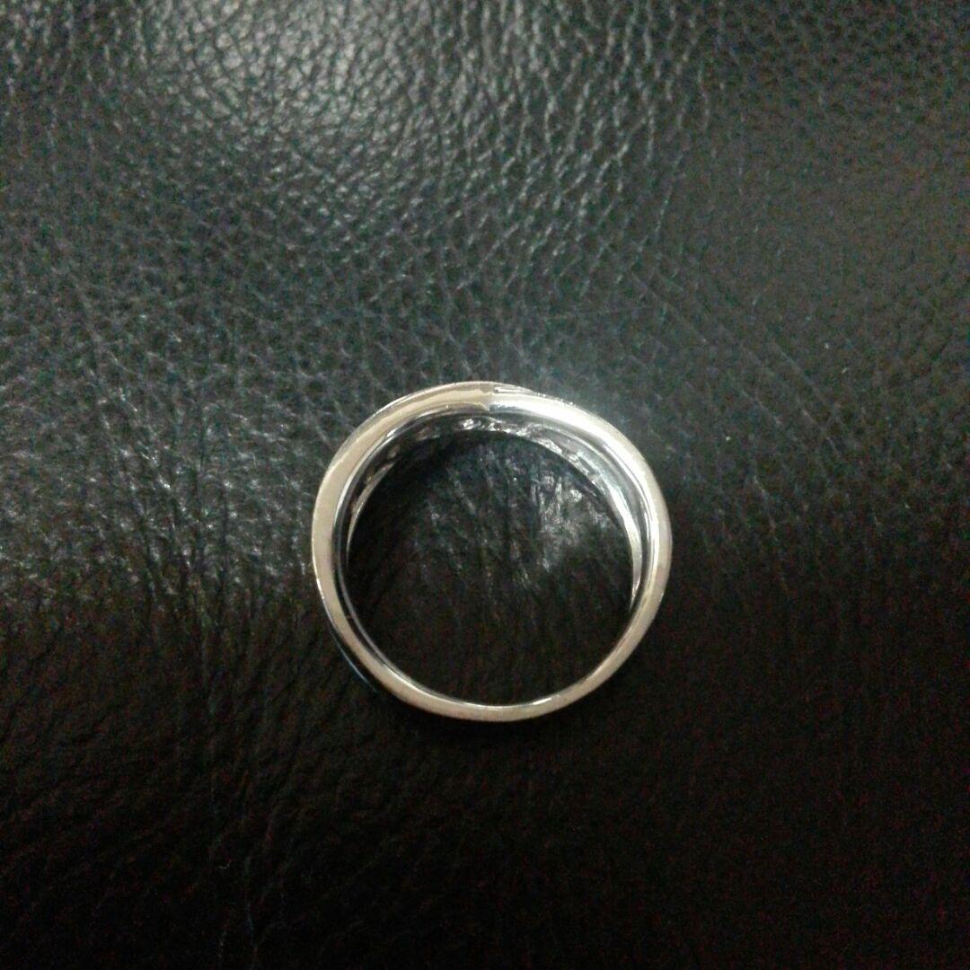 高品質 ダイヤモンドリング K18WG BC263-m25557015825 0.503ct お得好評