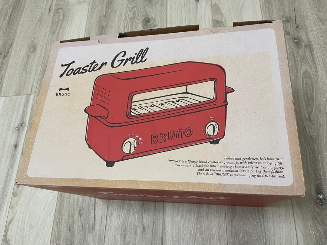 BRUNO トースターグリル レッド