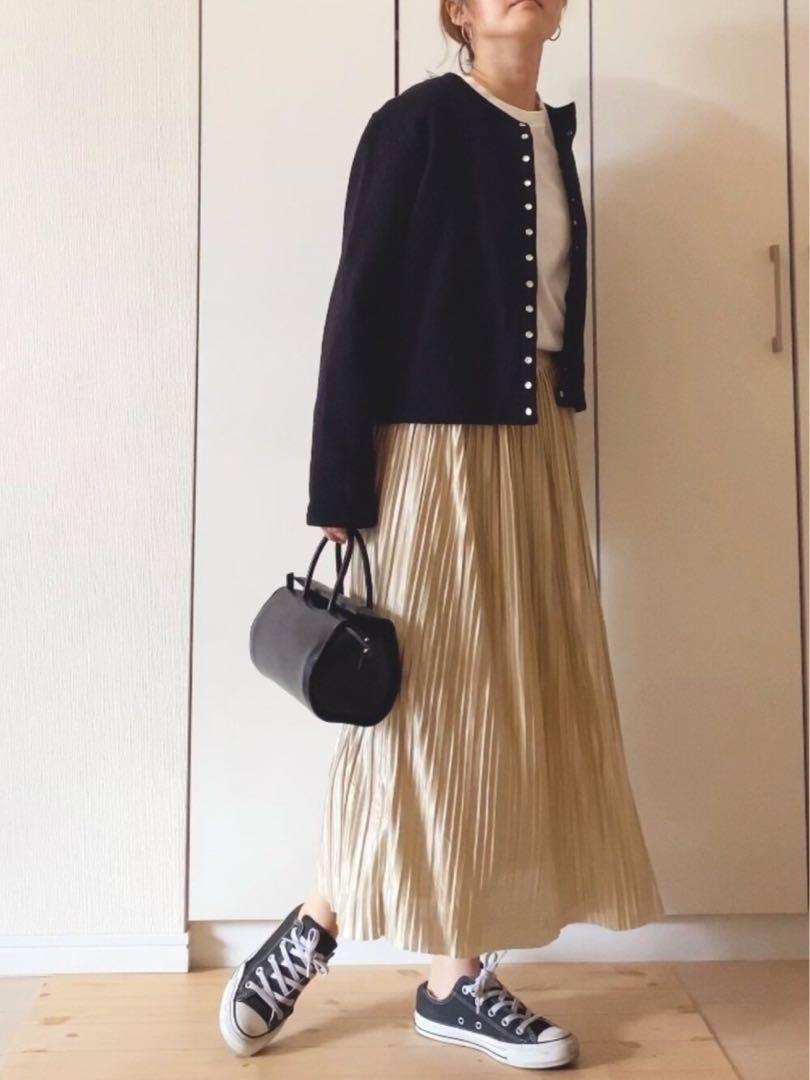 （希少）【agnès b】プレッション カーディガン sizeM black