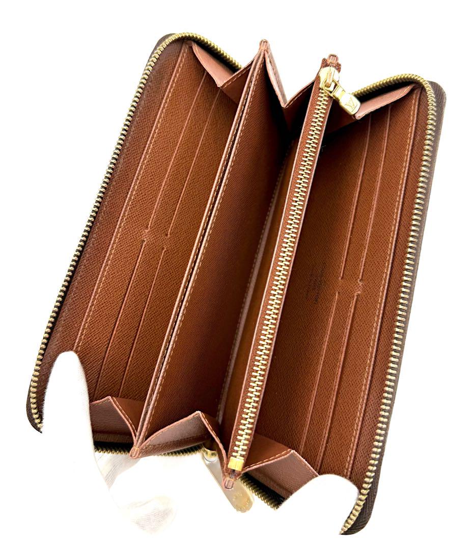 【美品】ルイヴィトン　ジッピーウォレット　モノグラム　長財布　茶色