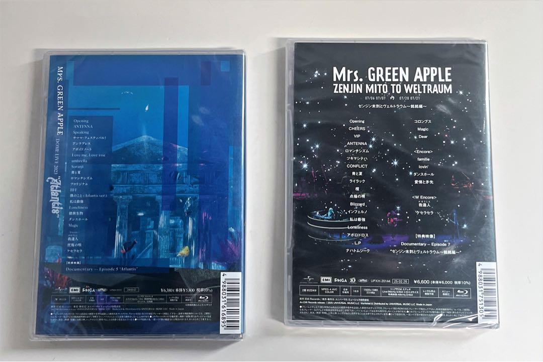 Mrs.GREEN APPLE/通常版 Blu-ray/DVD Mrs. GREEN APPLE 通常盤 Blu-ray 3作品 ミュージック
