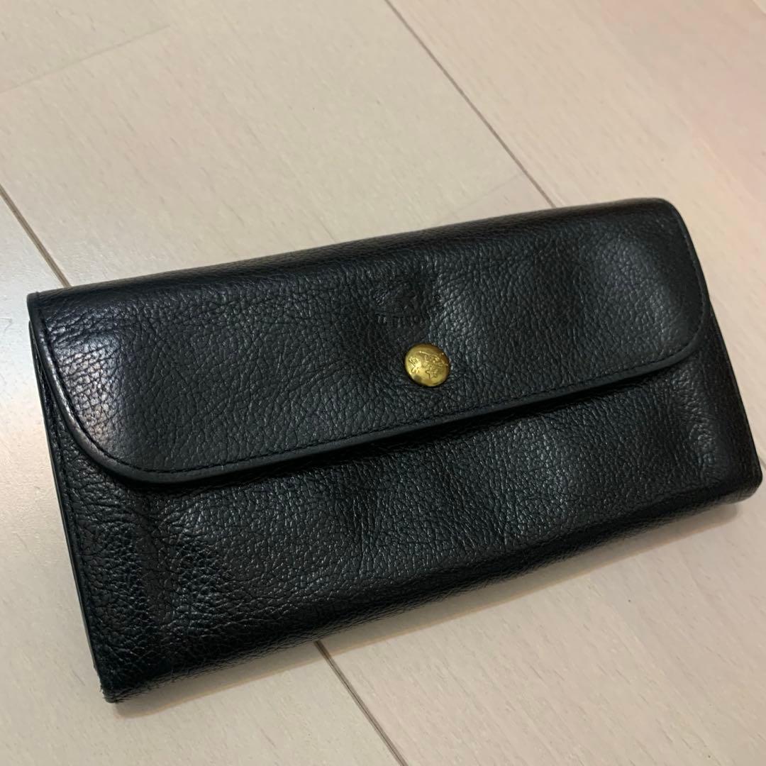 ILBISONTE イルビゾンテ 長財布 レザー 黒 ブラック
