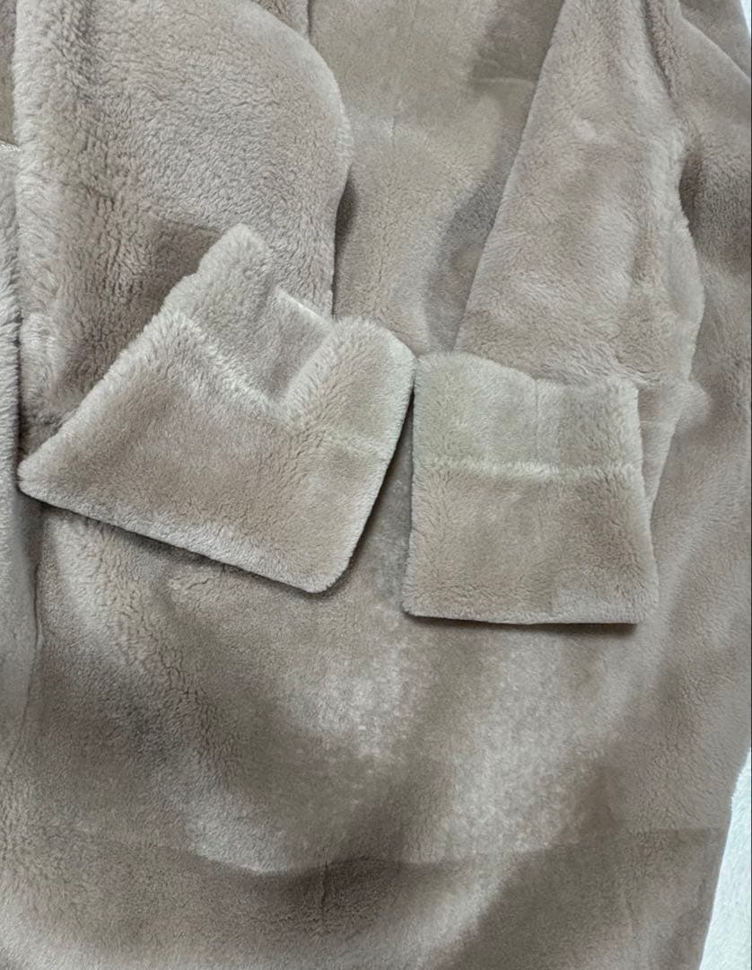 セオリーリュクス ムートンコート ベージュ M 羊革 リアルムートン セオリーリュクス ムートンコート ベージュ M 羊革 リアルムートン