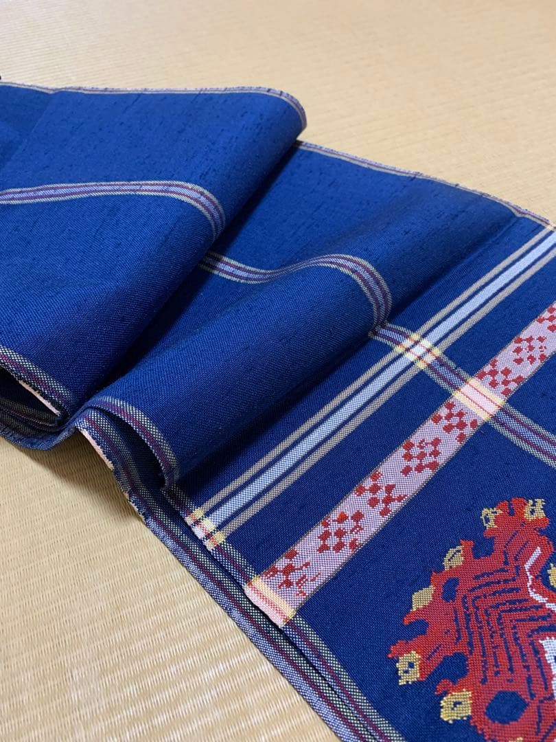 白大島紬と袋帯のセット 白大島紬と袋帯のセット