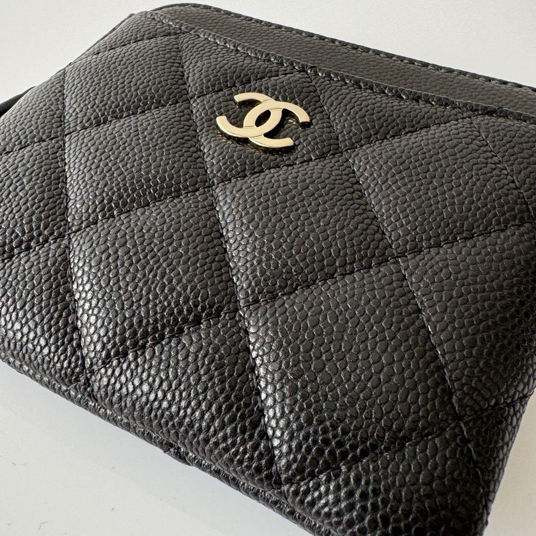 新品 CHANEL クラシック ジップコインパース 黒
