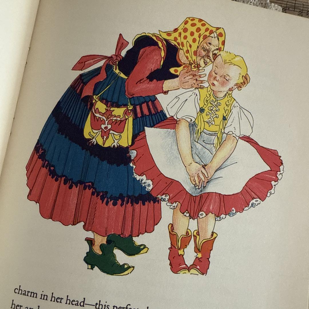 レア1945年ビンテージ美しい挿絵の絵本 洋書 古書 ジャンク