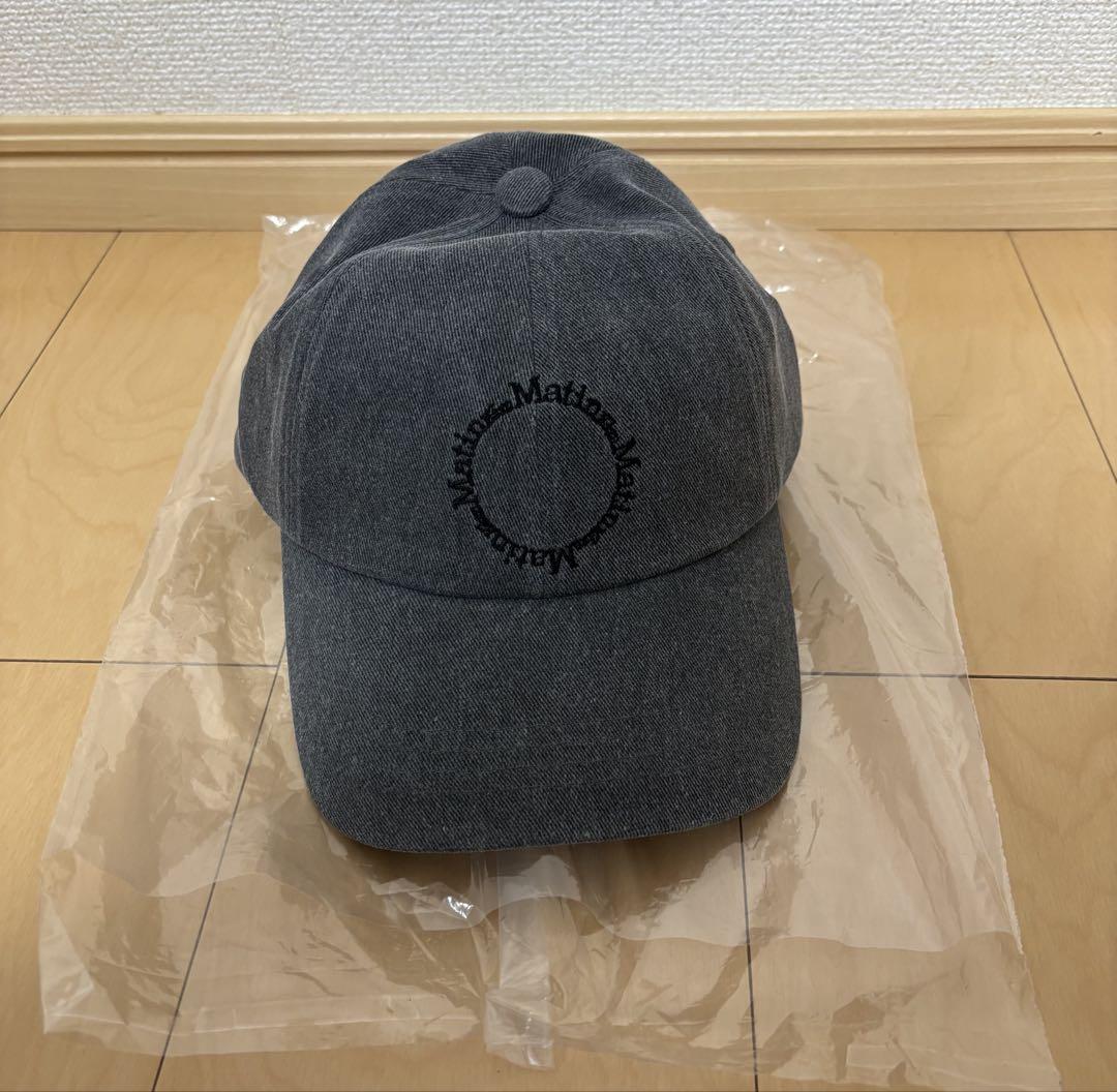 新品　Martin Kim マーティンキム マカロンロゴボールキャップ グレー