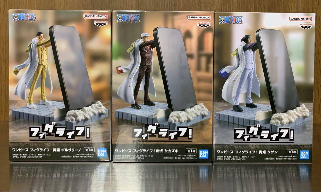 ワンピース フィグライフ 三大将 スマホスタンド 3種6枚セット 新品未開封 ワンピース フィグライフ 三大将スマホスタンド