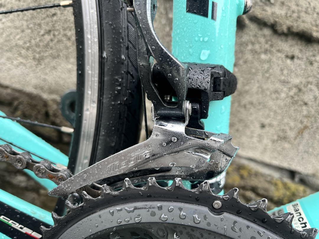 夕Bianchi ロードバイクチェレステTiagra20段変速46size