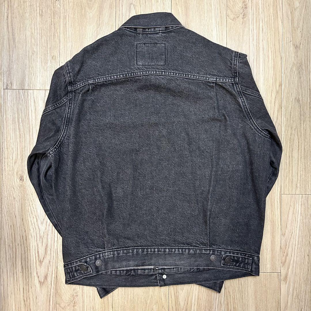 Levi's ブラック デニムジャケット M 先染め　美品　ノンウォッシュ