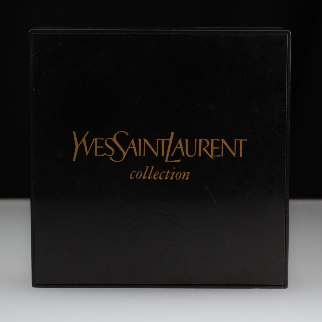 箱有 80年代後半 オールドサンローランネクタイピン SAINT LAURENT 箱有 90年代 ビンテージサンローラン ネクタイピン SaintLaurent