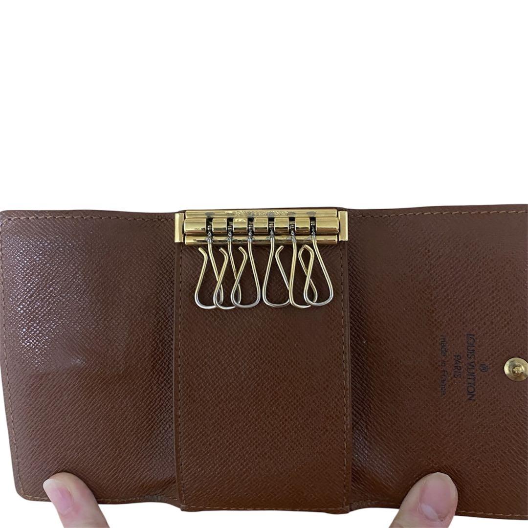 美品　Louis Vuittonレザーキーケース 美品】LOUIS VUITTONレザー キーケース - メルカリ