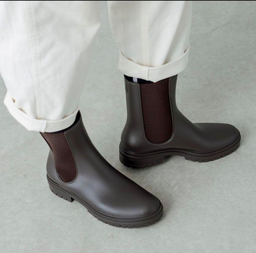 【メーカー公式ショップ】 新品】TEMPERATE テンパレイト 38 ダークブラウン レインブーツ 靴