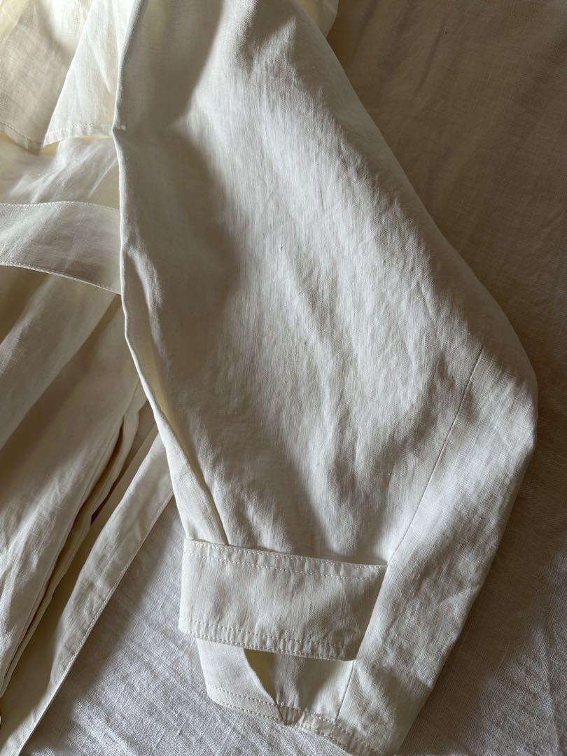 jacquemus ジャックムス　トレンチコート　ホワイト　リネン　白　コットン