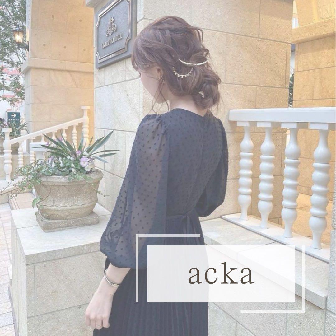 【最終値下げ】acka original dot one-piece Black