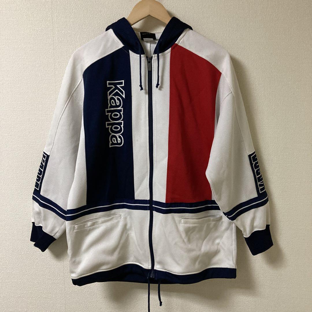 ◯Kappa 90s ヴィンテージ　メッシュフード付き　ジップアップ　パーカー